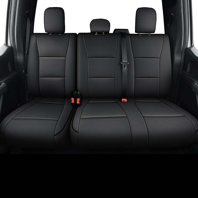 AOMSAZTO Seat Covers for Ford F150 XL XLT: 2015-2024 2025 SuperCrew & F250 F350 - Image 2