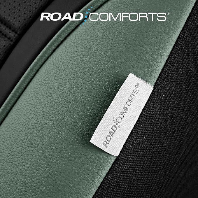 Road Comforts Leather Seat Covers, Breathable Car Seat Covers Front Seat - Image 6