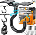 2Pcs 200LBS Rotatable Ceiling Hooks by Pamazy