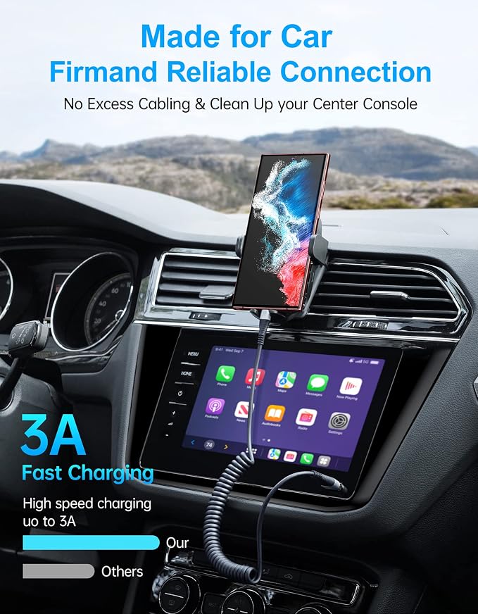 USB Type C Coiled Cable Fast Charging, Short USB A to USB C Charge Cable - Image 3