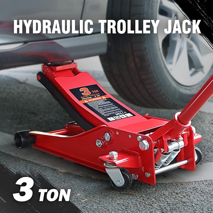 DNA MOTORING TOOLS-00235 Low Profile Hydraulic Trolley Service/Floor Jack - Image 2