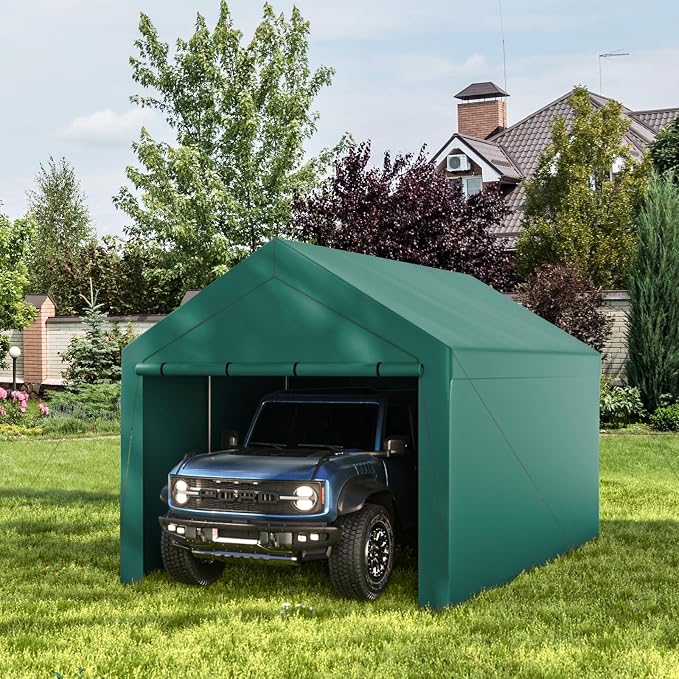 10x20ft Heavy Duty Carport by GREZONE
