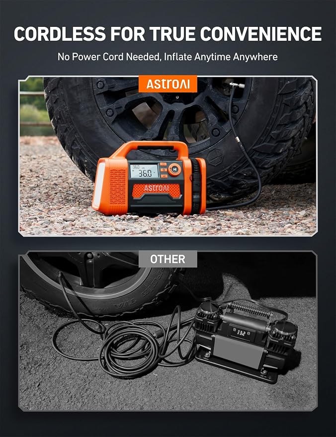 AstroAI TC3 Air Compressor Portable Tire Inflator Offroad Air Compressor - Image 8