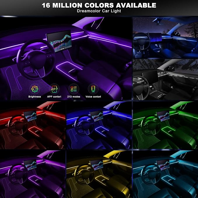 Acrylic Interior Car LED Strip Light - Image 3