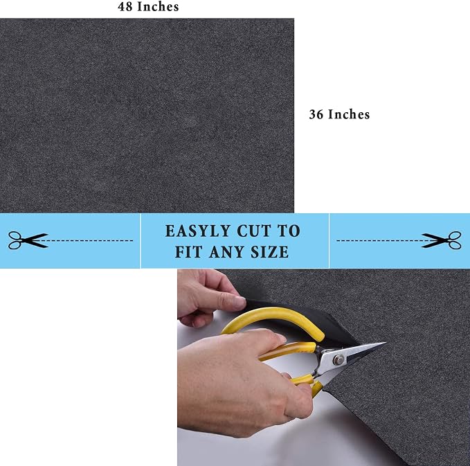Oil Spill Mat 36x48 Inches Car Trunk Mat Rubber Backing Layer Oil Drip Pan - Image 4