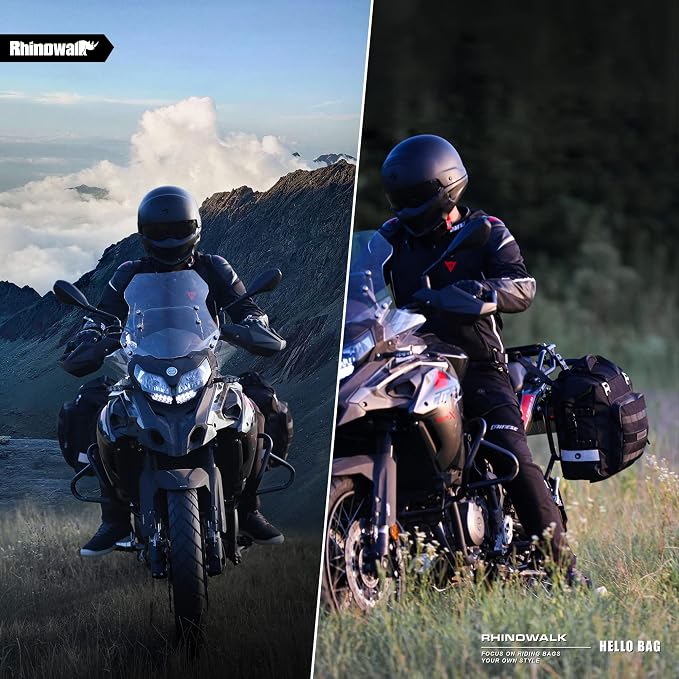 Rhinowalk Waterproof Motorcycle Saddlebags Luggage Bags 20L Quick Release - Image 6