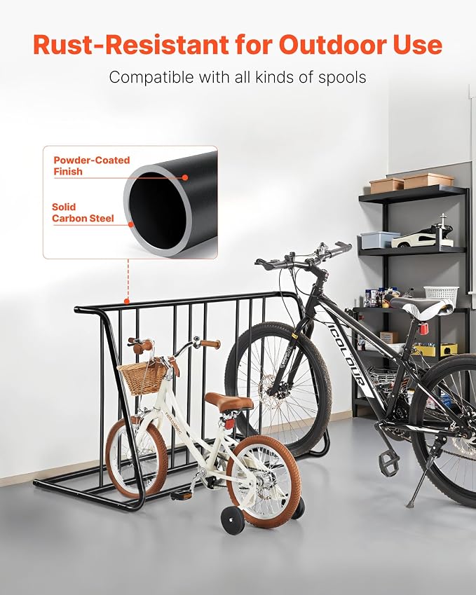 VEVOR Bike Rack, Fits Tire Width 3 Inch/76.2 mm, Carbon Steel Double-Sided Grid - Image 6