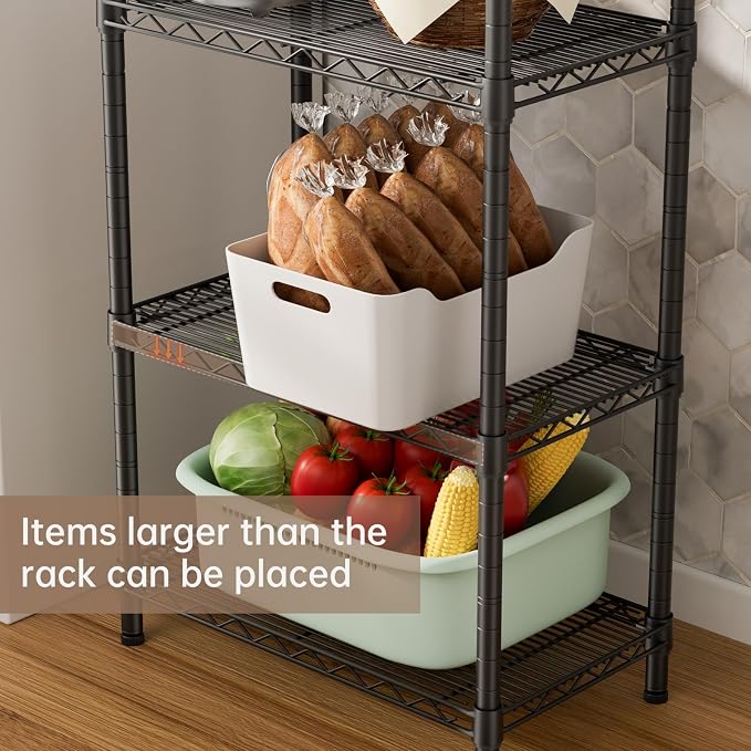 SINGAYE 6 Small Wire Shelves Kitchen Pantry Close Home Organizers and Storage - Image 8