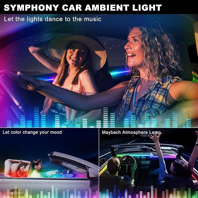 Dreamcolor Acrylic Interior Car LED Strip Light - Image 7