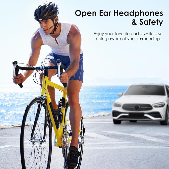 Open Ear Headphones with Mic, Wireless Headset - Image 4