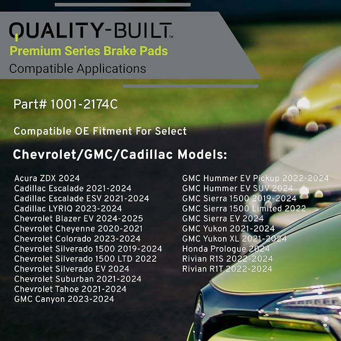 Premium Ceramic Rear Brake Pads Compatible - Image 3