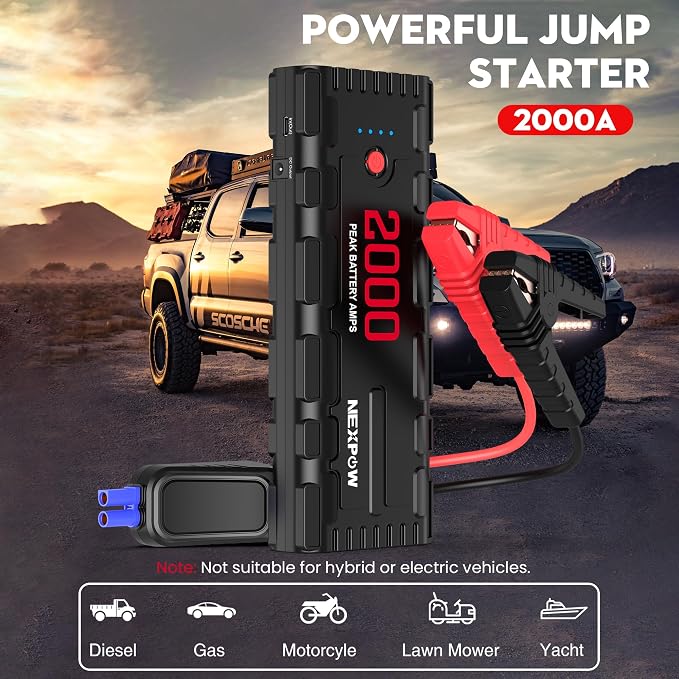 NEXPOW 2000A Peak Car Jump Starter - Image 2