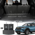 Cargo Mat with Backrest Mats for 2020-2024 2025 Ford Explorer Car Mat by JOULARISE