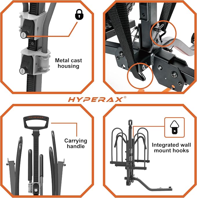 HYPERAX Volt 2_1.25" -E Bike Hitch Mounted Platform Style 2 Bikes Carrier - Image 4