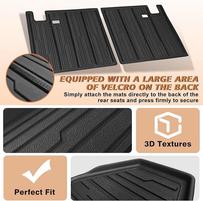 TripleAliners Trunk Mat & Rear Seatback Mat Fit - Image 6