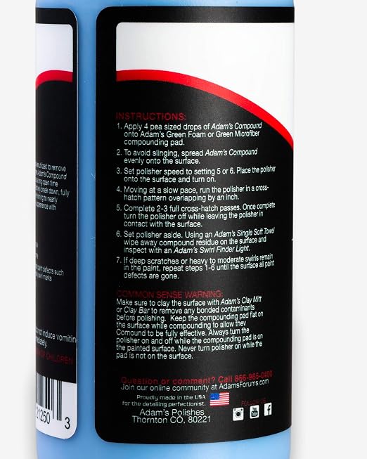 Adam's Polishes 2-Step Polishing System 12oz Combo - Image 2