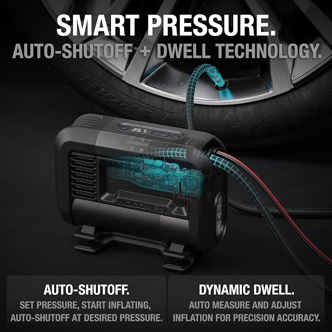NOCO AIR20: UltraFast 20A Tire Inflator - 12V Portable Air Compressor Pump - Image 5