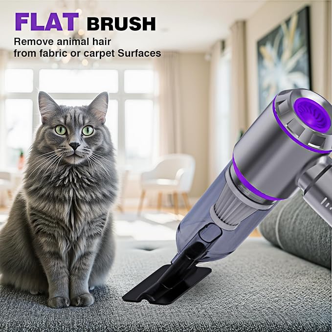 Mini Car Vacuum Cleaner, 20000PA 4-in-1 Cordless Handheld Vacuum Cleaner - Image 5