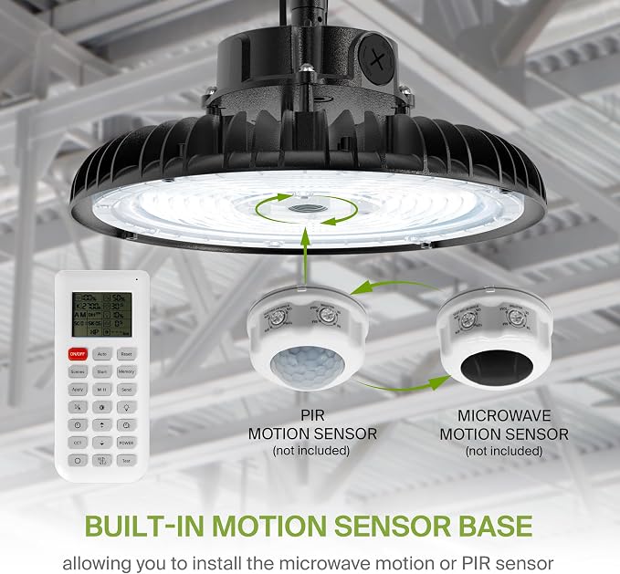 ASD LED High Bay UFO Light Fixture, Commercial Shop Lighting | Dimmable - Image 8