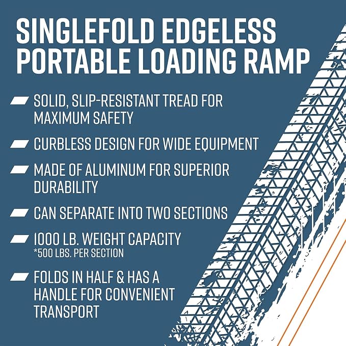 EZ-ACCESS Traverse 8 Foot Durable Aluminum Singlefold Edgeless Curbless - Image 5
