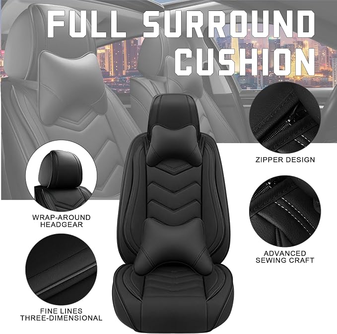 Car Seat Covers for Chrysler Pacifica 2004-2025, Stylish Sport Seat Cover - Image 2