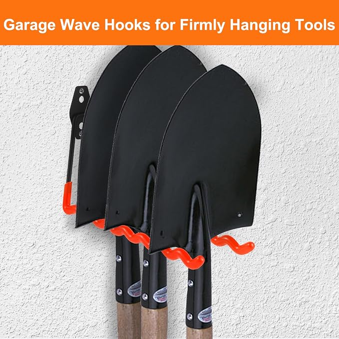Wall Mounted Garage Hooks Tool Organizer, 10 Inch Garage Storage Hook Heavy - Image 5