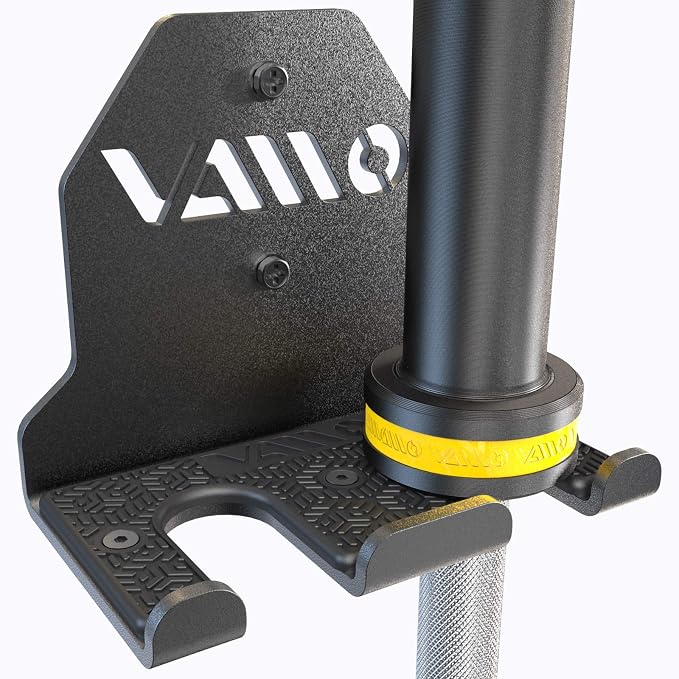 VAIIO Single Olympic Barbell Hanger, Garage Gym Bar Wall Rack, Vertical Barbell by VAIIO