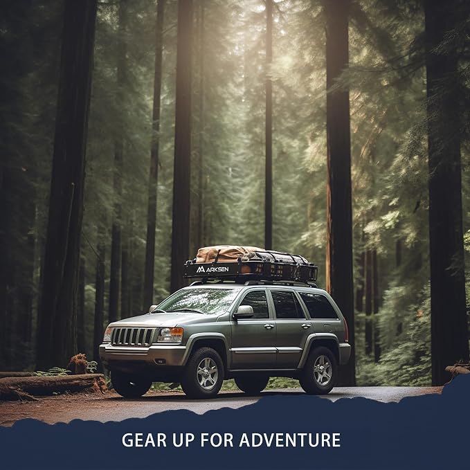 ARKSEN 64 x 50 x 6 Inch Universal Extra Wide 150LB Heavy Duty Roof Rack Cargo - Image 2