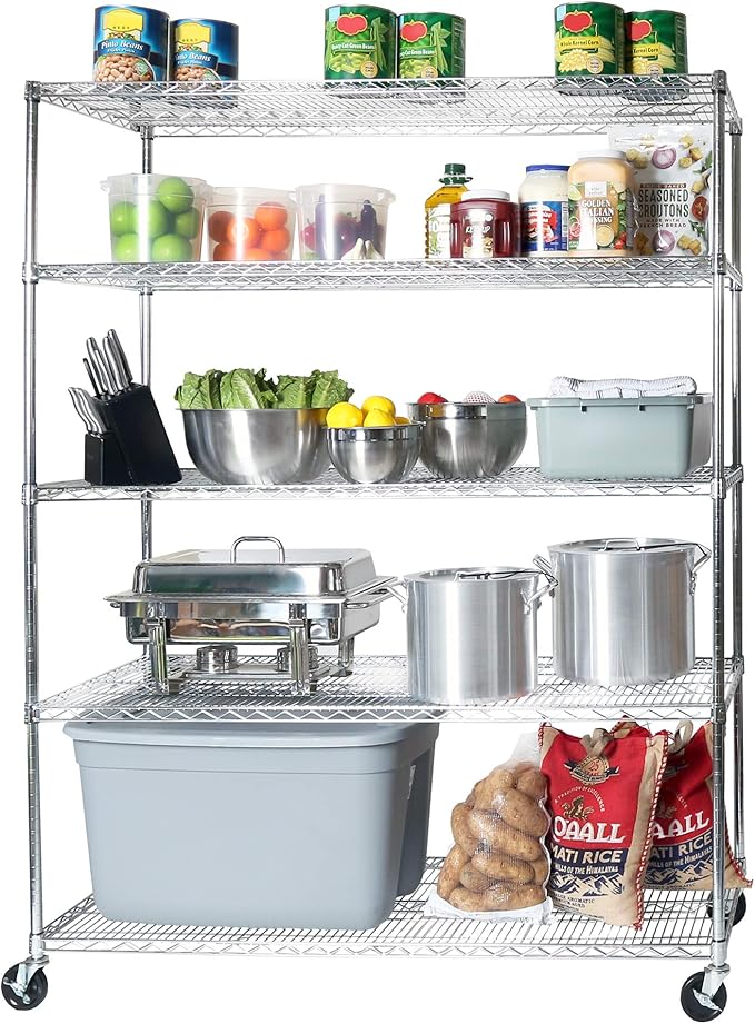 Seville Classics UltraDurable Heavy Duty NSF Solid Steel Wire Rack Storage Unit by SevilleClassics