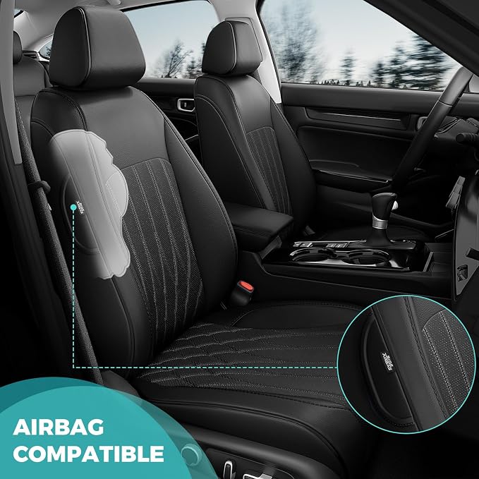 Seat Covers for Honda Civic Sedan 4DR Sedan EX 2022 2023 2024 2025.Faux Leather - Image 8