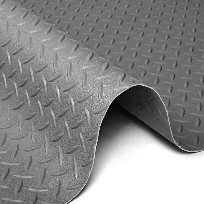 Nisorpa Garage Floor Rubber Mat, 4Ft x 8.2Ft Rubber Flooring Rolls, 1/8 Inch - Image 9