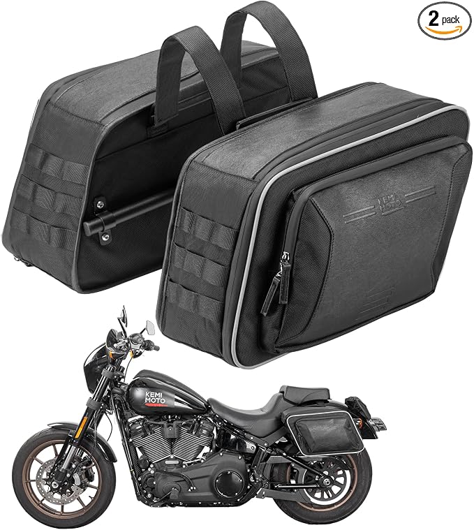 KEMIMOTO Motorcycle Saddlebags Expandable 22-30L by kemimoto