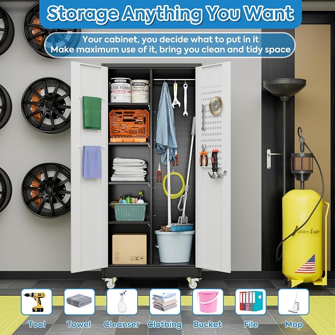 Broom Closet Storage Cabinet - Image 6