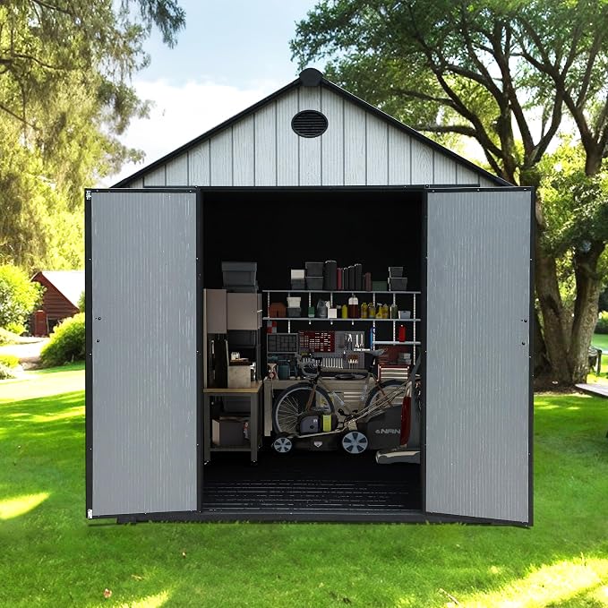 9×7 FT Outdoor Storage Shed, Large Backyard Sheds - Image 2