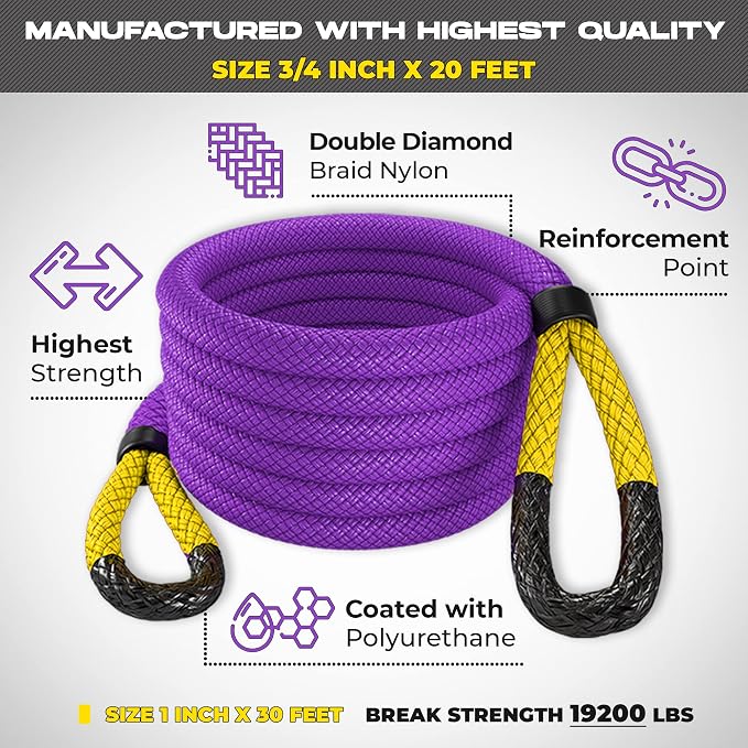 MiolleGear Kinetic Recovery Tow Ropes - Image 3