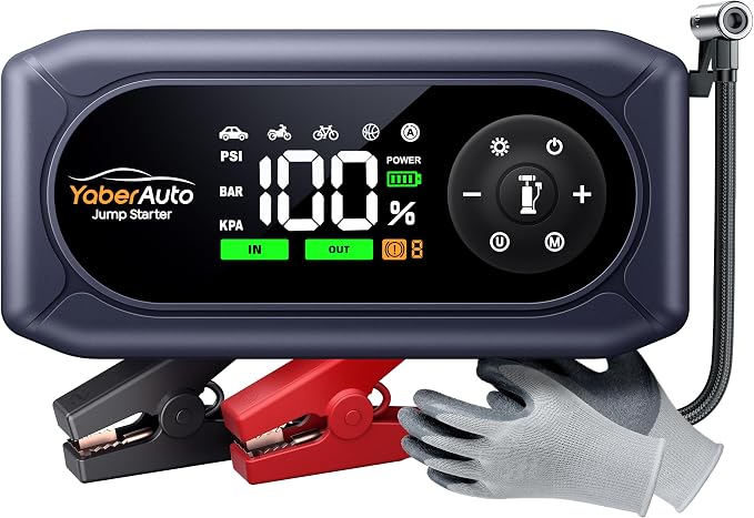 YaberAuto 9-in-1 Jump Starter by YaberAuto