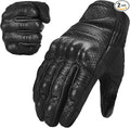 ILM Goatskin Leather Motorcycle Motorbike Powersports Racing Gloves Touchscreen by ILM