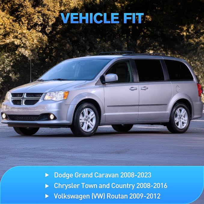 Nilight in Channel Rain Guards for Grand Caravan 2008-2023, Chrysler Town - Image 5