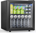 50 Cans Beverage Refrigerator Cooler, 1.3 Cu.ft Mini Fridge Countertop Drink by Electactic