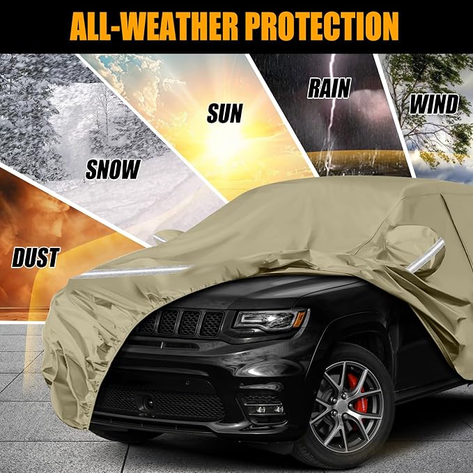 Waterproof Car Covers Replace for 2011-2025 Jeep Grand Cherokee, Windproof - Image 5