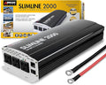 Wagan EL3724 2000W Slim Line AC to DC Power Inverter 2000W TrueRated Continuous by WAGAN