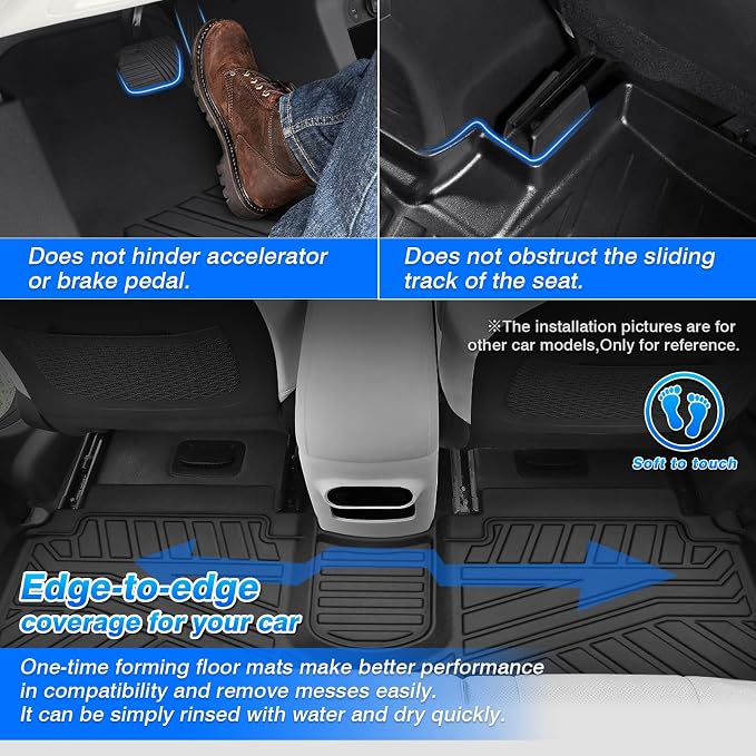 Cartist Floor Mats Compatible for 2015-2025 Ford F-150/ F150 Lightning - Image 4