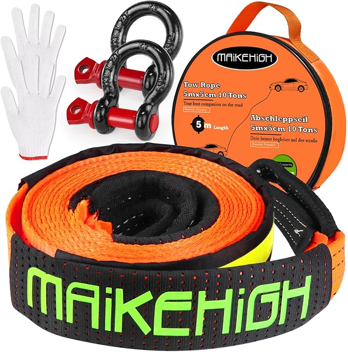 MAIKEHIGH Tow Strap Heavy Duty by MAIKEHIGH
