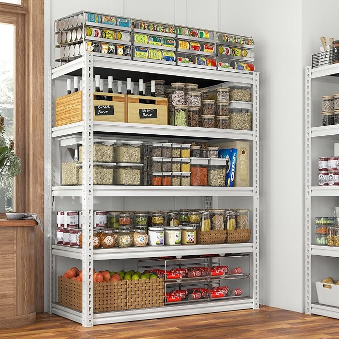 REIBII Garage Shelving 2500LBS Storage Shelves Adjustable Heavy Duty Shelving by REIBII