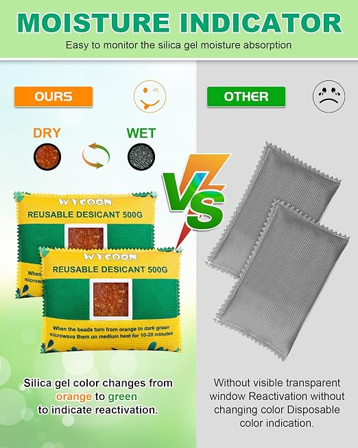 Rechargeable Desiccant Pack 6 x 500g, Moisture Absorber - Image 9