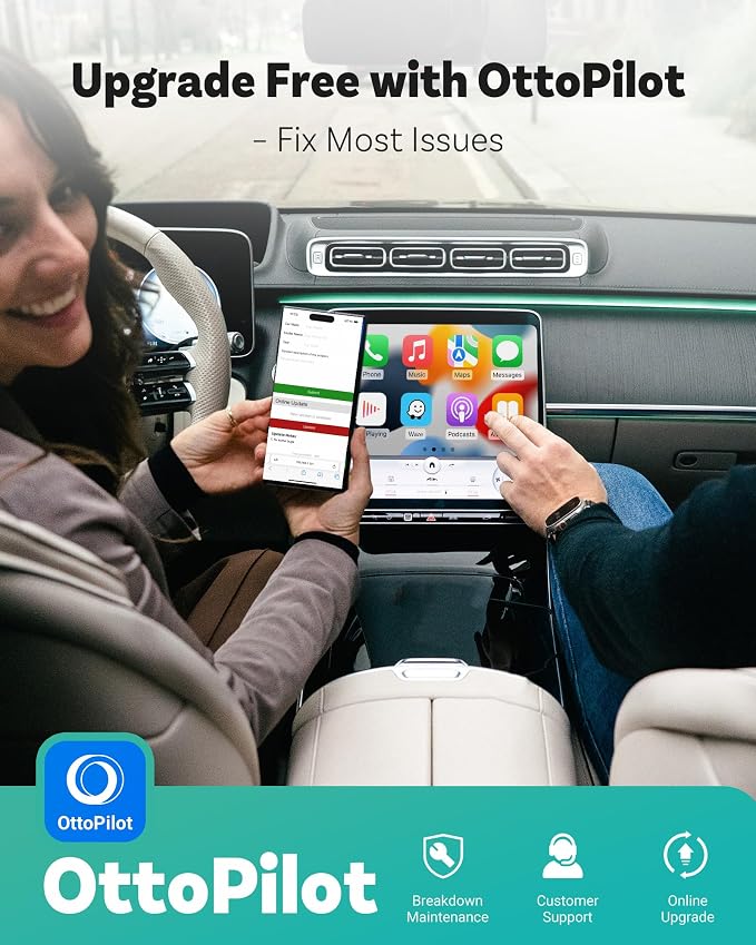 OTTOCAST Mini 2025 Wireless CarPlay & Android Auto 2-in-1 Adapter, Plug & Play - Image 8