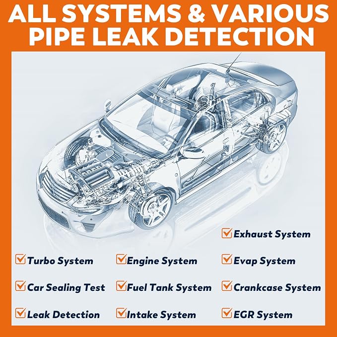 Professional Evap Smoke Machine Leak Detector, XDOVET KSD-204 Automotive Smoke - Image 6