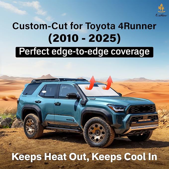 Econour Windshield Sunshade for Toyota 4Runner 2010-2025 Accessories Sun Shade - Image 2