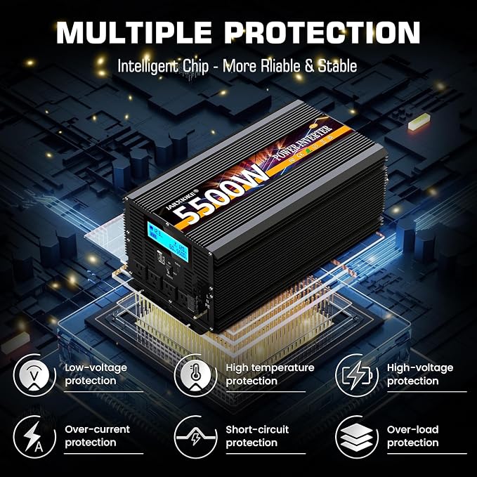 5500 Watt Power Inverter 12V DC to 110V 120V Converter - Image 3