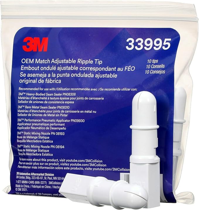 3M OEM Match Adjustable Ripple Tip, Single-Use, OEM Style Bead, Adjustable Width by 3MAutomotive